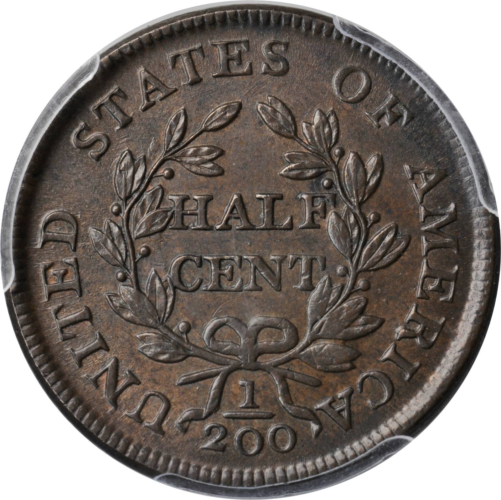 1804 1/2c Crosslet 4, Stems, C-9 MS BN MS60 BN thumbnail 10