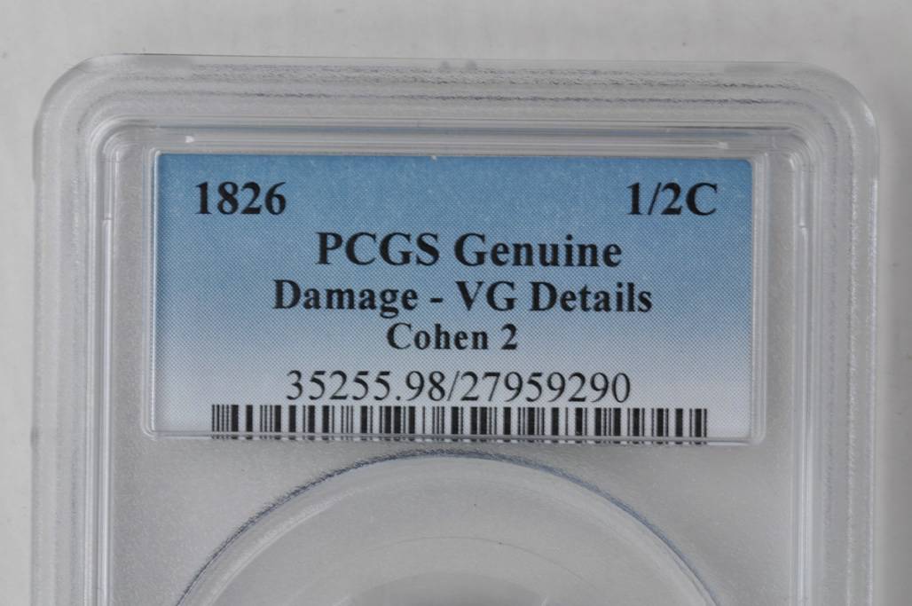 1826 1/2c C-2 MS BN VG8 BN thumbnail 3