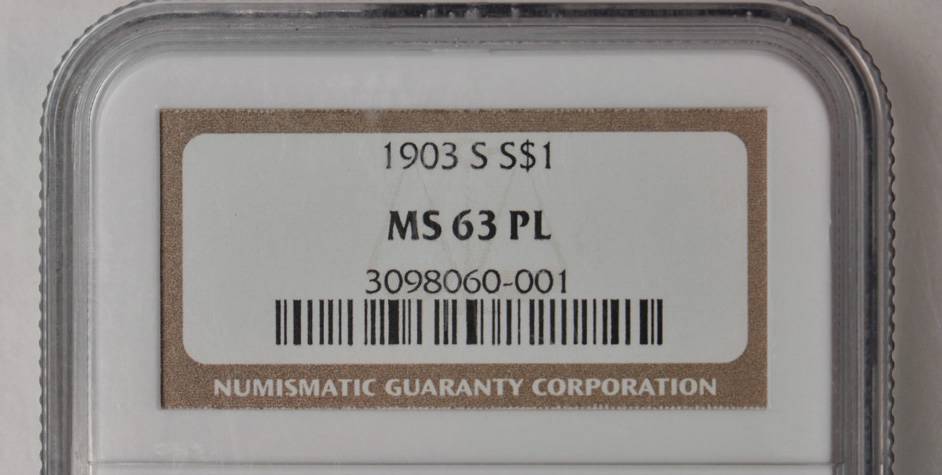 image for: 1903-S Morgan Silver Dollar. MS-63 PL (NGC).