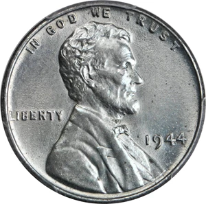 image for: 1944 Lincoln Cent--Struck on a Steel Planchet--MS-64 (PCGS). CAC. Secure Holder.