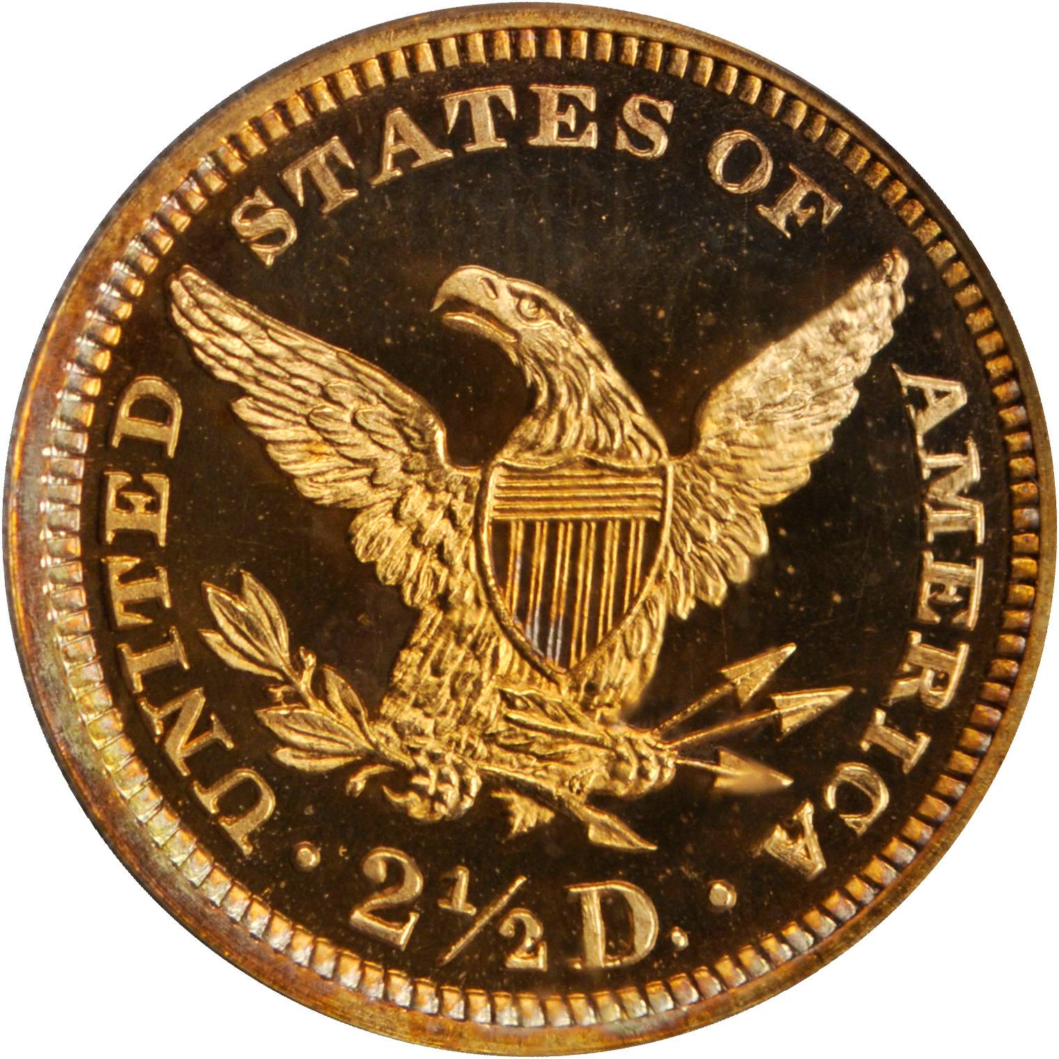 image for: 1867 Liberty Quarter Eagle. Proof-67 Deep Cameo (PCGS).