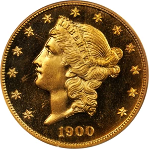 image for: 1900 Liberty Double Eagle. Proof-64 Cameo (PCGS). CAC.