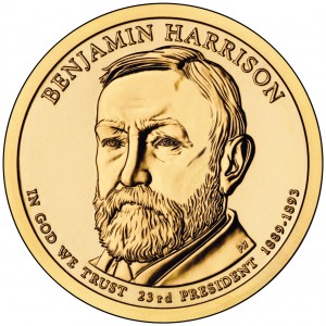2012-P $1 Benjamin Harrison, Position A MS