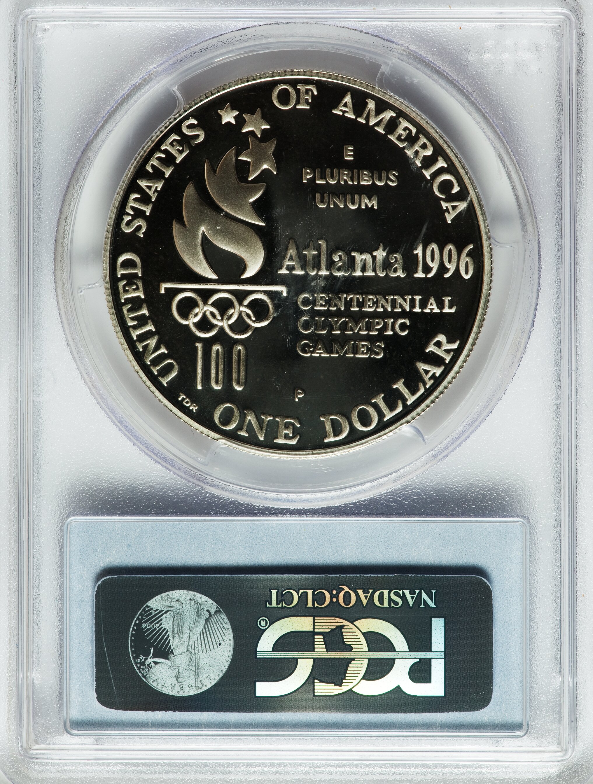 1996-P S$1 Atlanta Olympics High Jump PR DCAM PR66 DCAM thumbnail 10