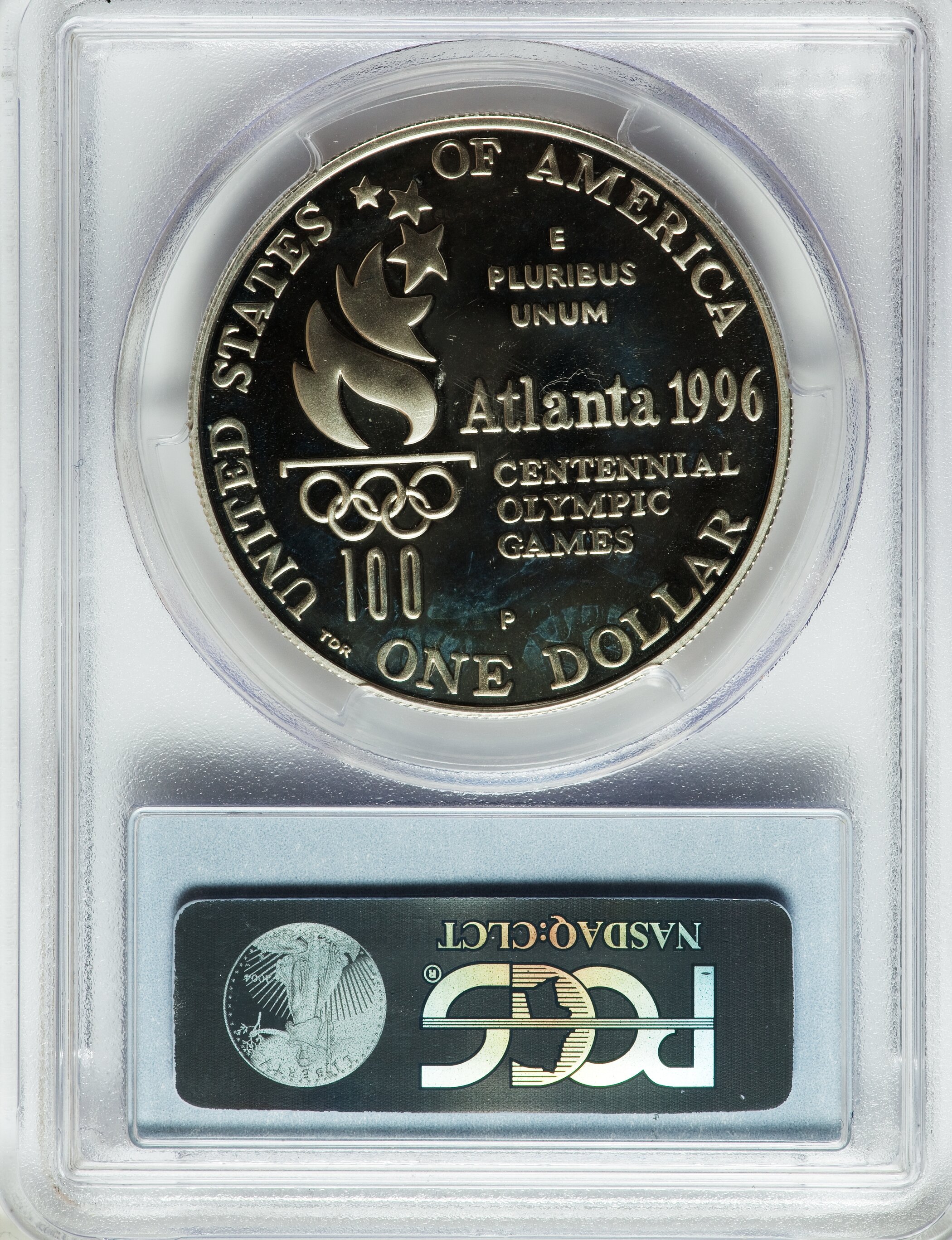 1996-P S$1 Atlanta Olympics High Jump PR DCAM PR66 DCAM thumbnail 8