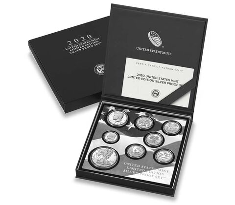 2020-S 25c-$1 Silver Limited Edition Proof Set, 8 Coins PR