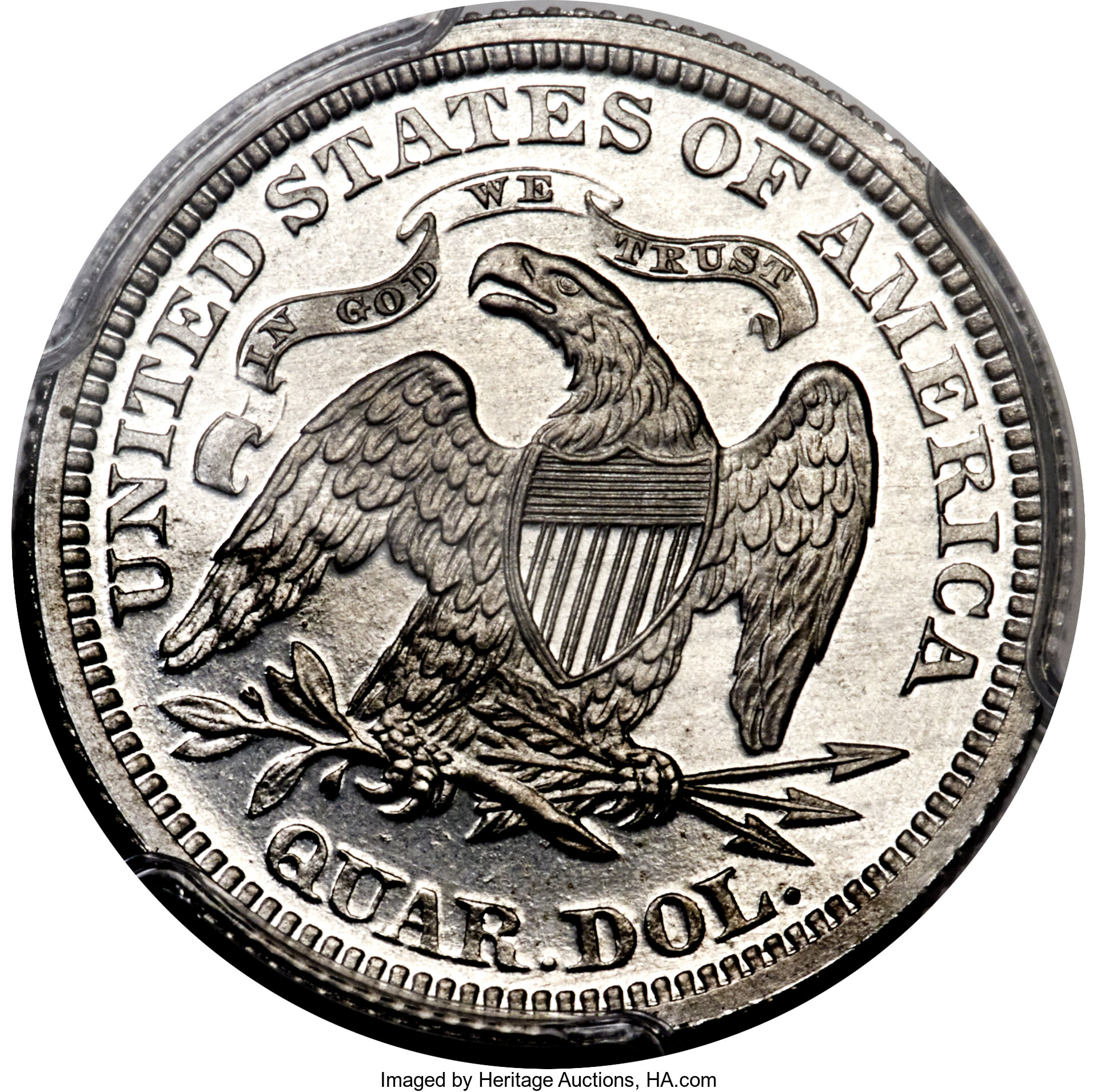 image for: 1863 25C Quarter Dollar, Judd-337, Pollock-409, High R.7, PR67 PCGS....