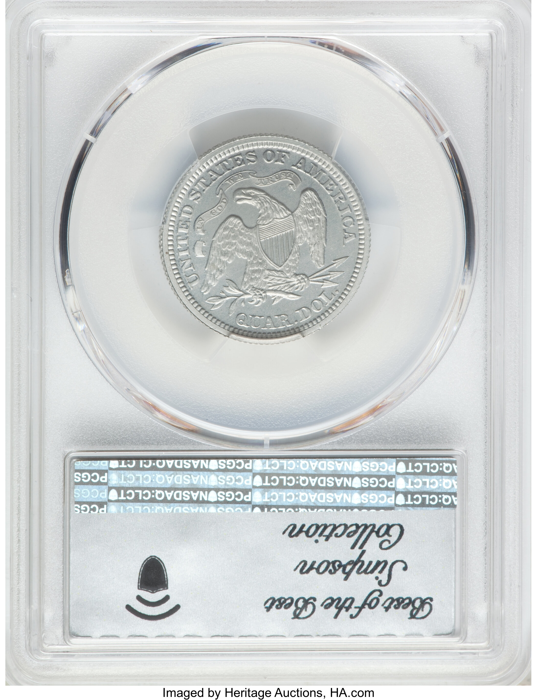 image for: 1863 25C Quarter Dollar, Judd-337, Pollock-409, High R.7, PR67 PCGS....