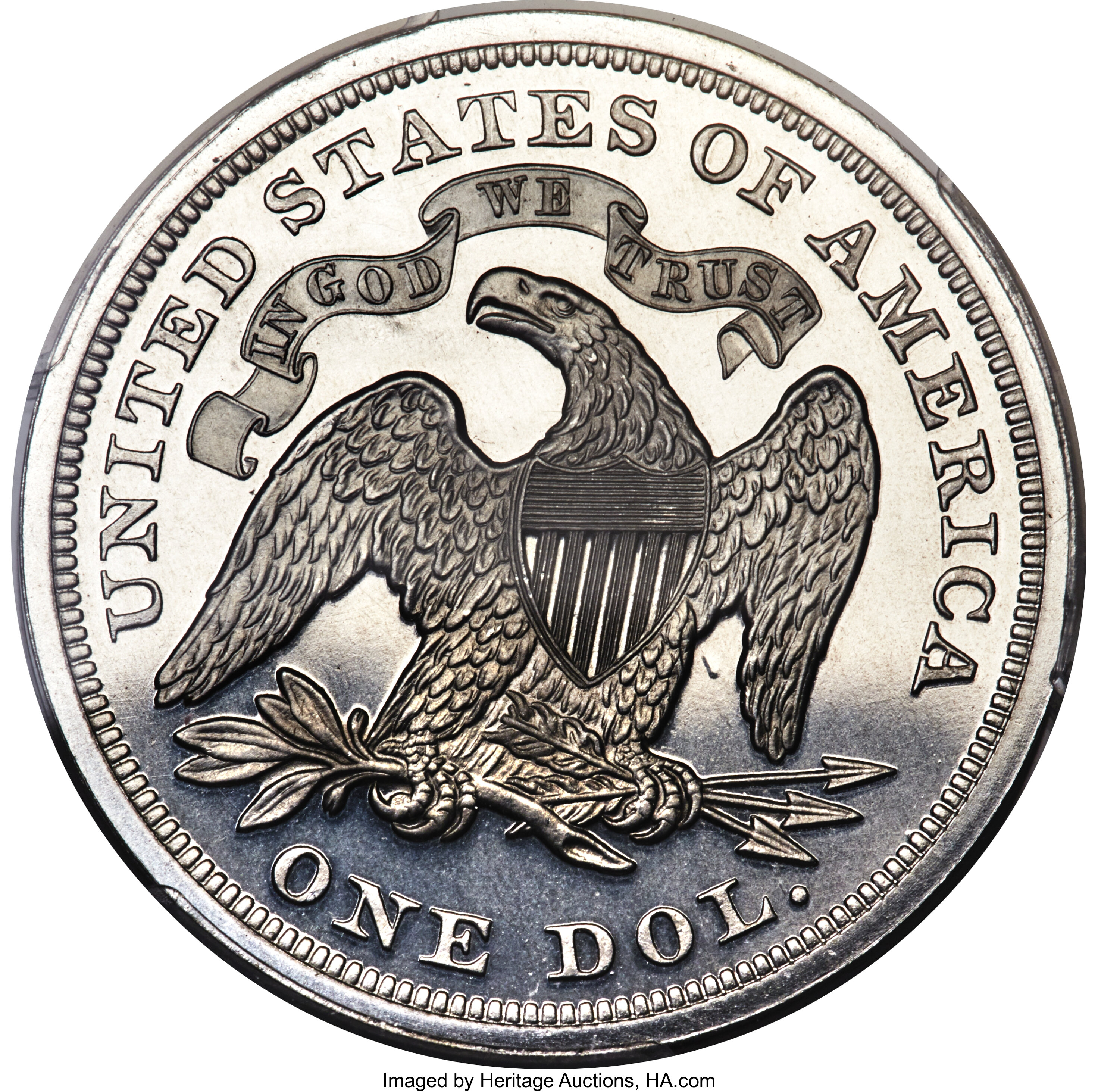 image for: 1870 $1 Indian Princess Dollar, Judd-1019, Pollock-1154, High R.7, PR65 PCGS....