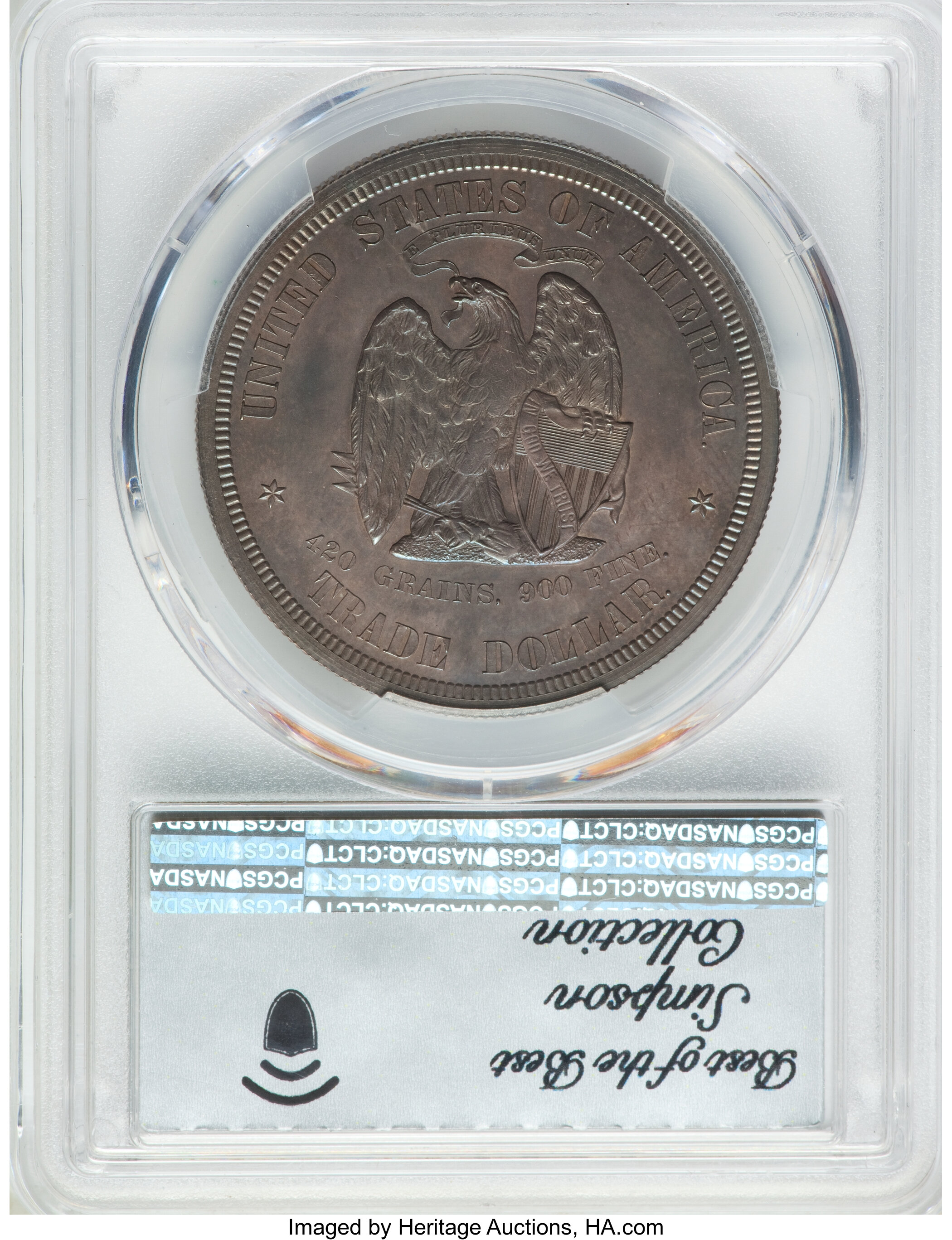 image for: 1872 T$1 Indian Princess Trade Dollar, Judd-1223, Pollock-1365, R.8, PR64+ PCGS. CAC....