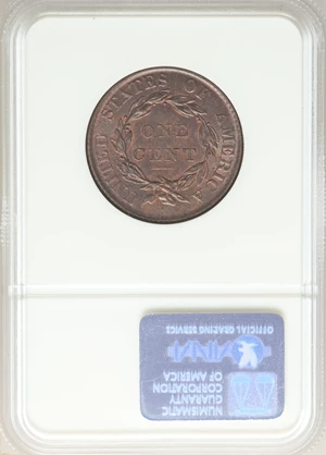 image for: 1819 1C Small Date, N-8, R.1, MS65 Brown NGC....