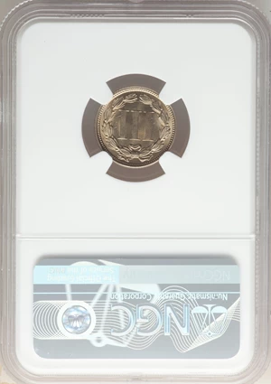 image for: 1865 3CN MS67 NGC....