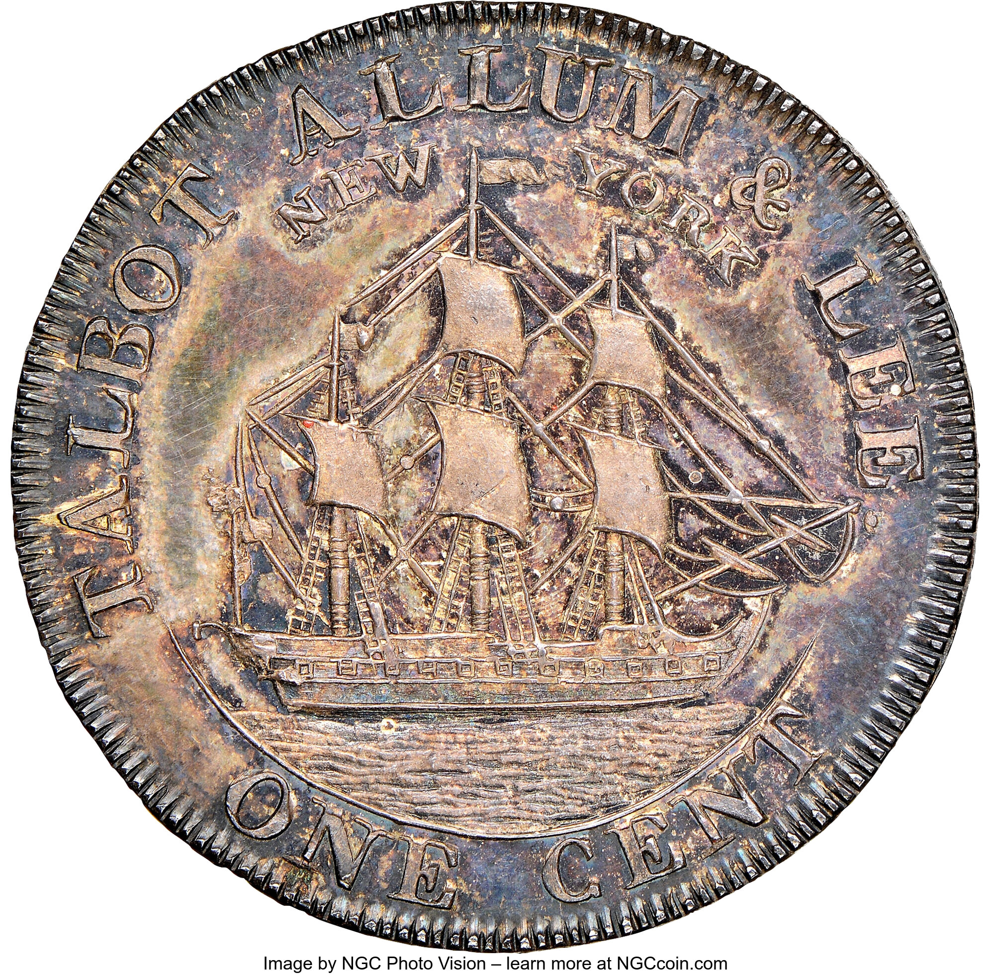 image for: 1794 Talbot, Allum & Lee, NEW YORK, Silver, Lettered Edge, PR65 NGC. Fuld-4, Breen-1034, W-8600, R.8. ...