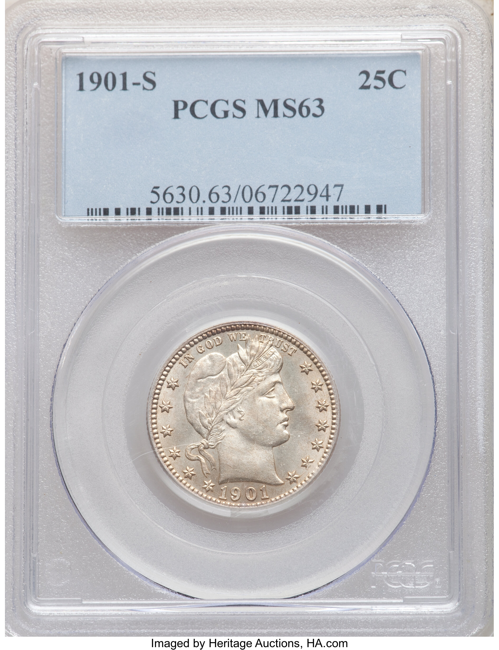 1901-S 25c MS61 thumbnail 4