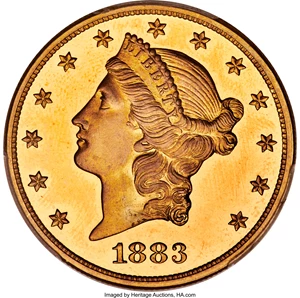 image for: 1883 $20 PR65 Deep Cameo PCGS. JD-1, High R.5....