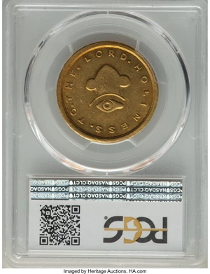 image for: 1849 $20 Mormon Twenty Dollar MS62 PCGS. K-4, R.6....