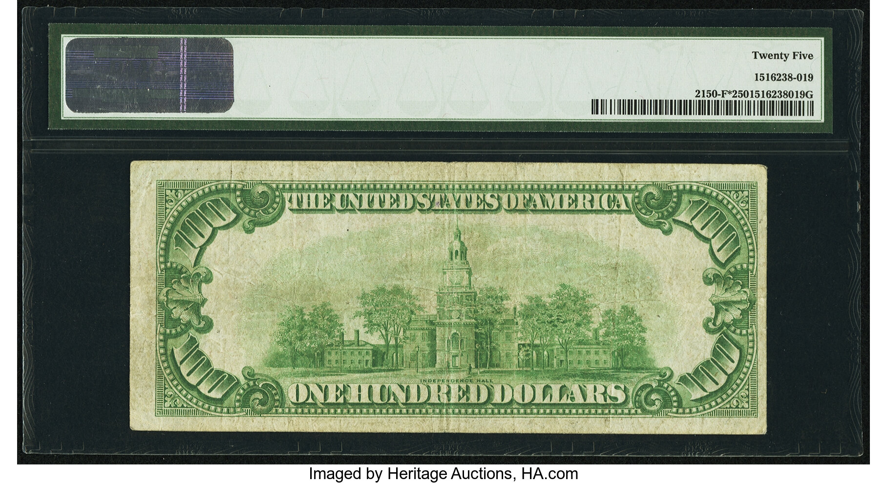 image for: Fr. 2150-F* $100 1928 Federal Reserve Note. PMG Very Fine 25....