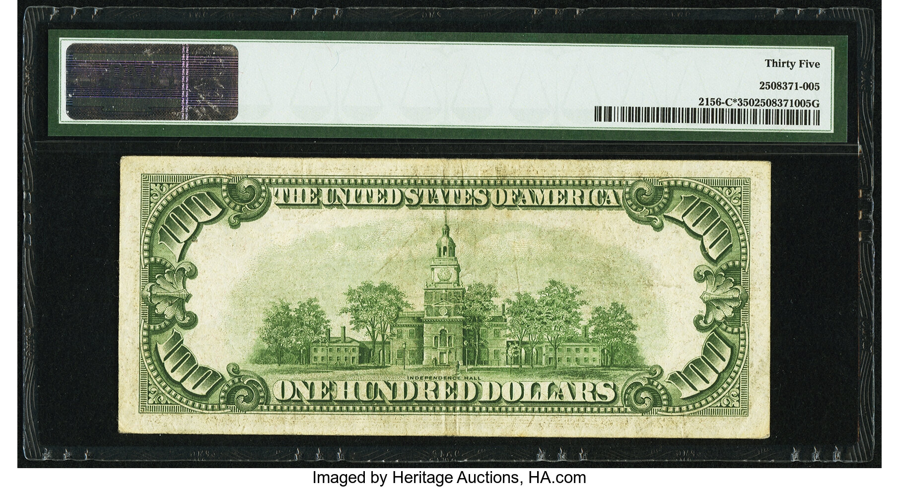 image for: Fr. 2156-C* $100 1934D Federal Reserve Note. PMG Choice Very Fine 35....