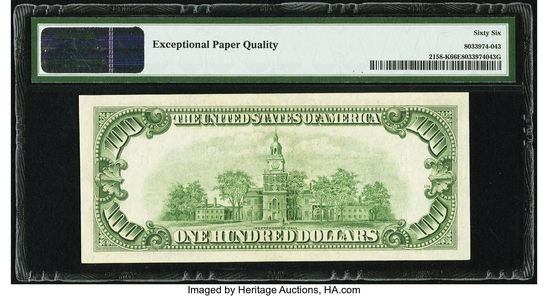 image for: Fr. 2158-K* $100 1950A Federal Reserve Note. PMG Gem Uncirculated 66 EPQ....