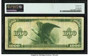 image for: Fr. 1133-L $1,000 1918 Federal Reserve Note PMG Very Fine 25....