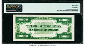 image for: Fr. 2231-G $10,000 1934 Federal Reserve Note. PMG Choice Uncirculated 63....