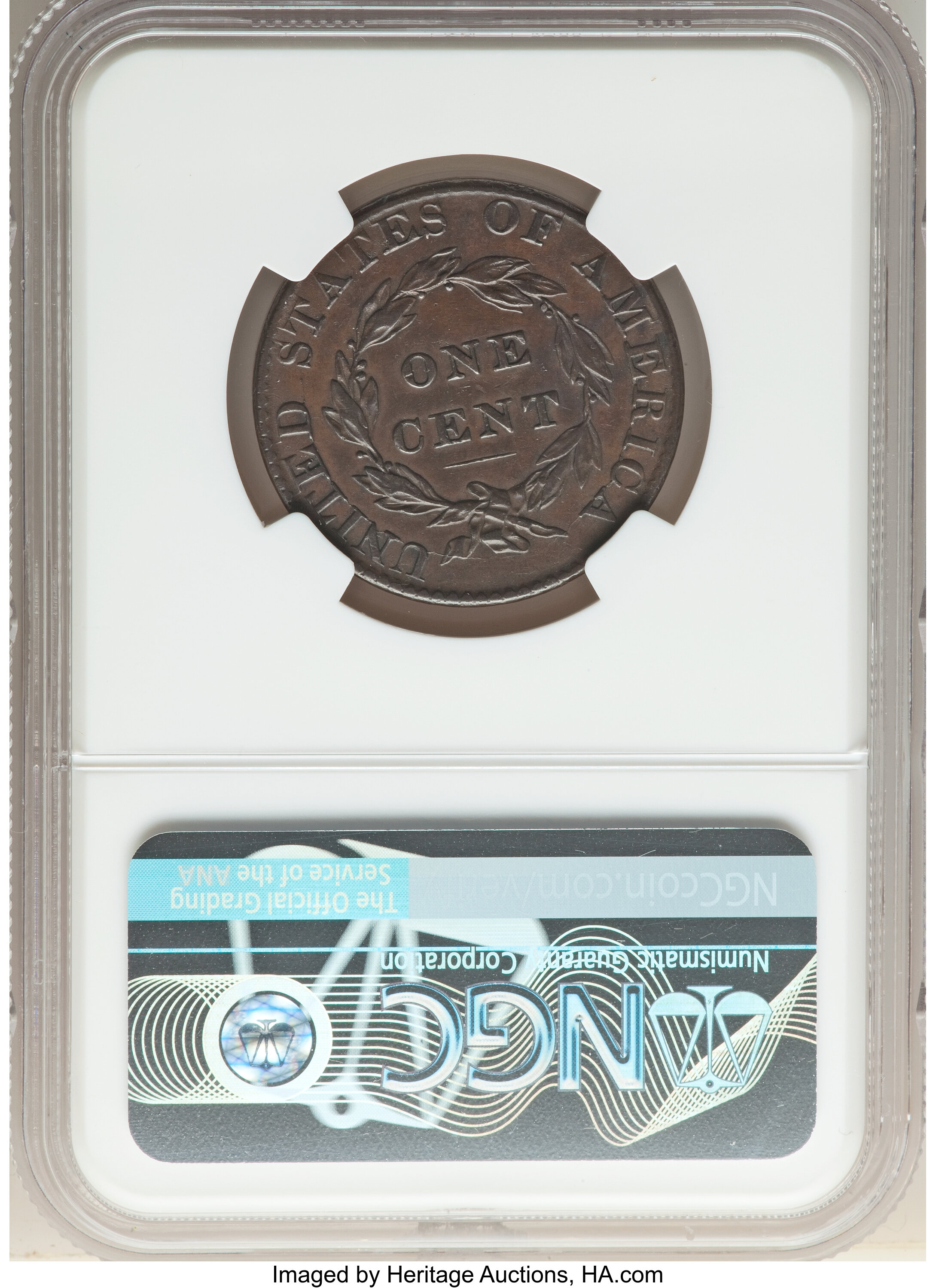 image for: 1824/2 1C N-1, R.1, XF45 NGC. NGC Census: (4/8). PCGS Population: (0/11). XF45. Mintage 1,262,000. ...