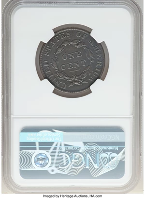 image for: 1823 1C N-2, R.2, VF30 NGC. NGC Census: (1/15). PCGS Population: (1/9). VF30. Mintage 1,262,000. ...