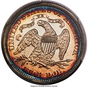 image for: 1871 25C PR66 Deep Cameo PCGS. Briggs 1-A....