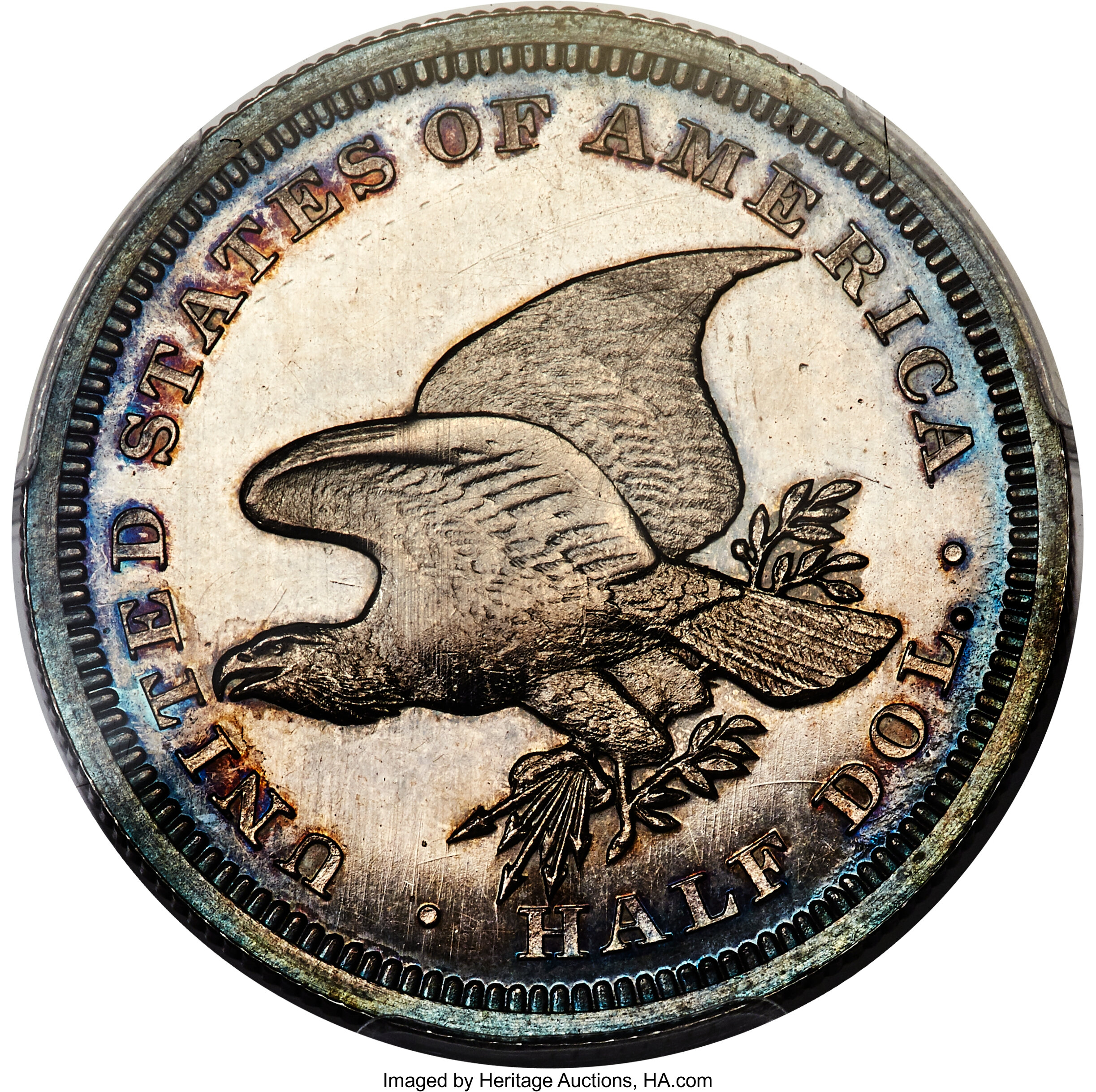 image for: 1838 P50C Seated Liberty Half Dollar, Judd-80 Restrike, Pollock-87, High R.7, PR65 PCGS....