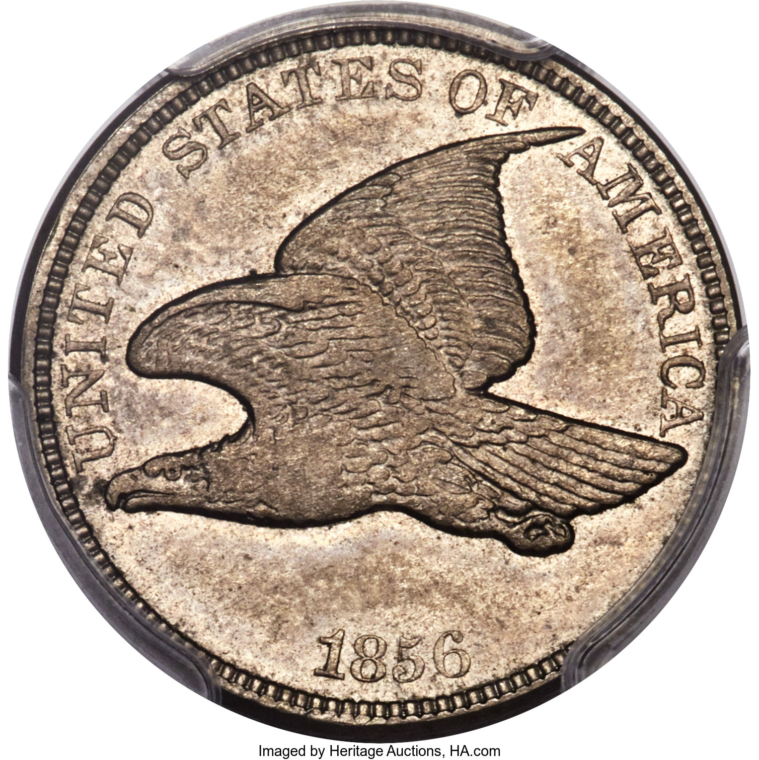 image for: 1856 P1C Flying Eagle Cent, Judd-183, Pollock-217, Snow-4, High R.7, PR64 PCGS. CAC....