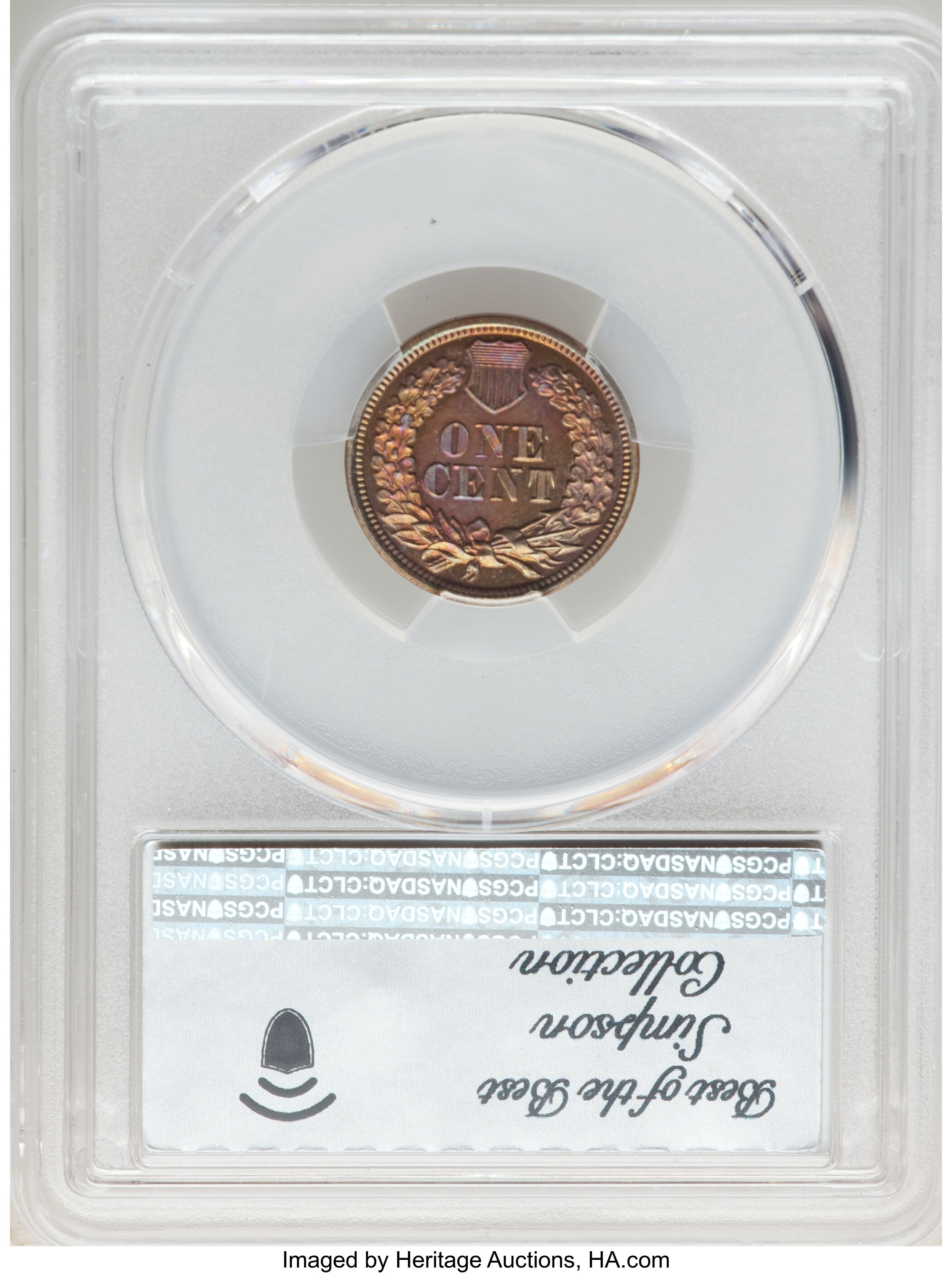 image for: 1863 1C One Cent, Judd-301, Pollock-367, R.7, PR65 Red and Brown PCGS....