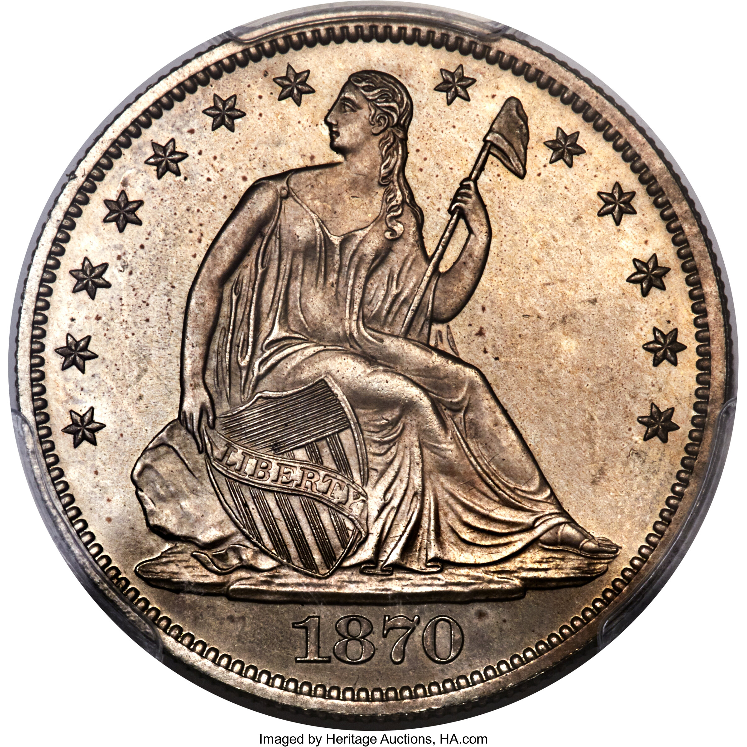 1870 P50c Nickel, J-995 PR