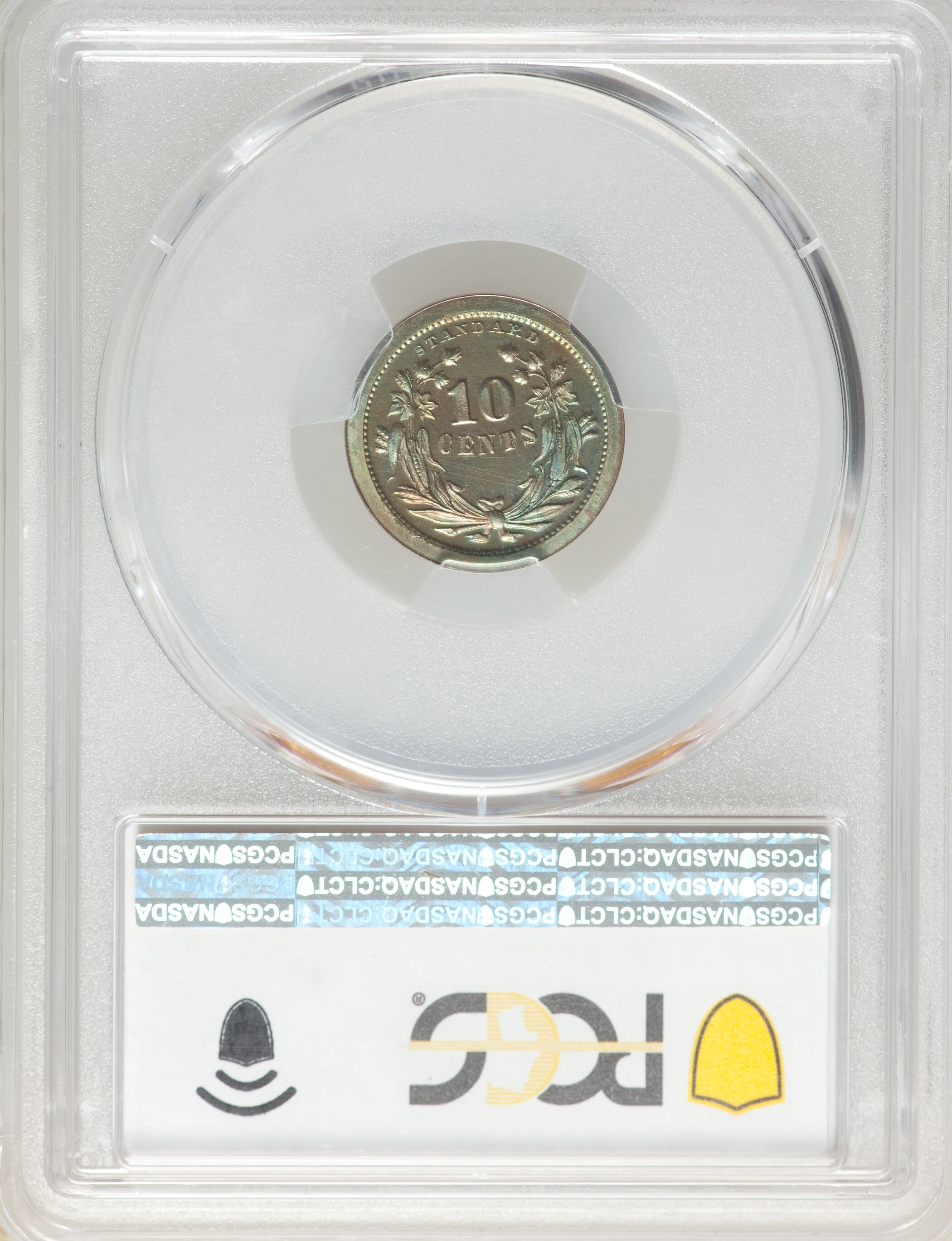 image for: 1870 10C Standard Silver Dime, Judd-828, Pollock-918, High R.6, PR67+ Brown PCGS....