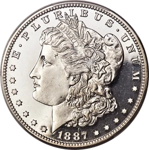 image for: 1887 $1 PR65 Deep Cameo PCGS....