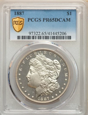 image for: 1887 $1 PR65 Deep Cameo PCGS....