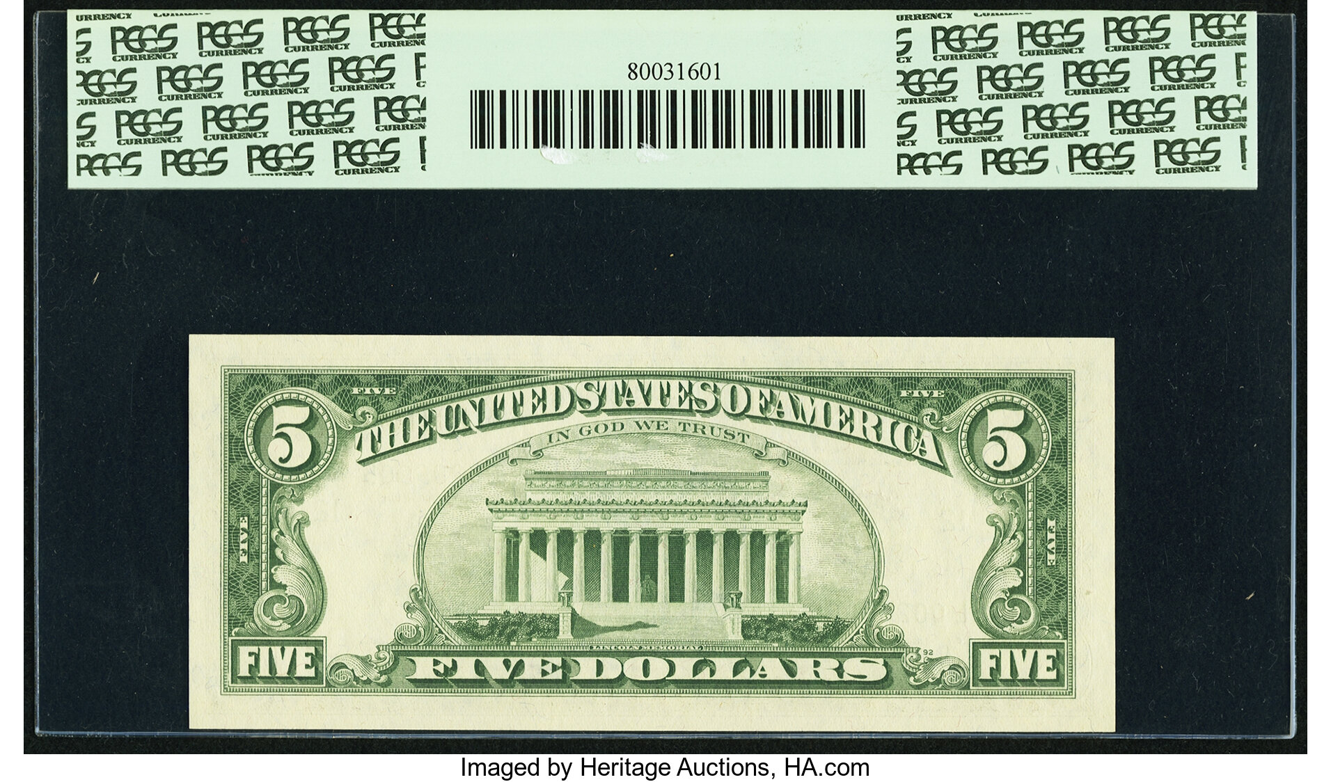 image for: Fr. 1969-L* $5 1969 Federal Reserve Note. PCGS Superb Gem New 68PPQ....