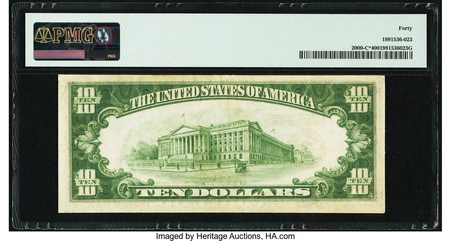 image for: Fr. 2000-C* $10 1928 Federal Reserve Note. PMG Extremely Fine 40....