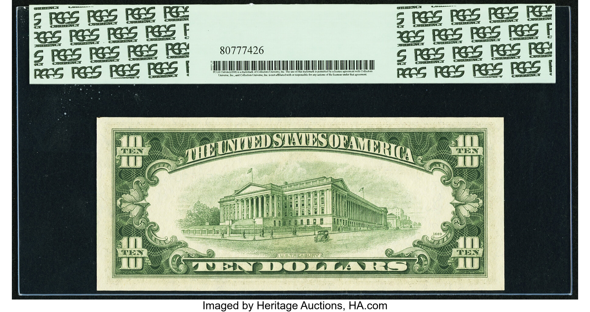 image for: Fr. 2015-G* $10 1950E Federal Reserve Note. PCGS Gem New 66PPQ....