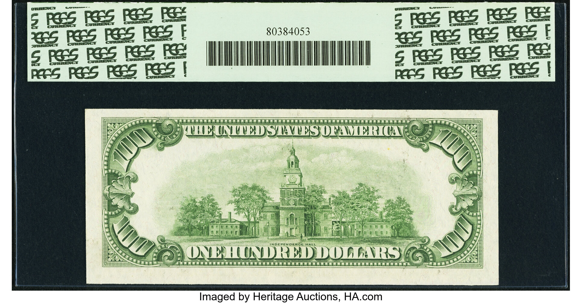 image for: Fr. 2157-G* $100 1950 Mule Federal Reserve Note. PCGS Choice About New 55....