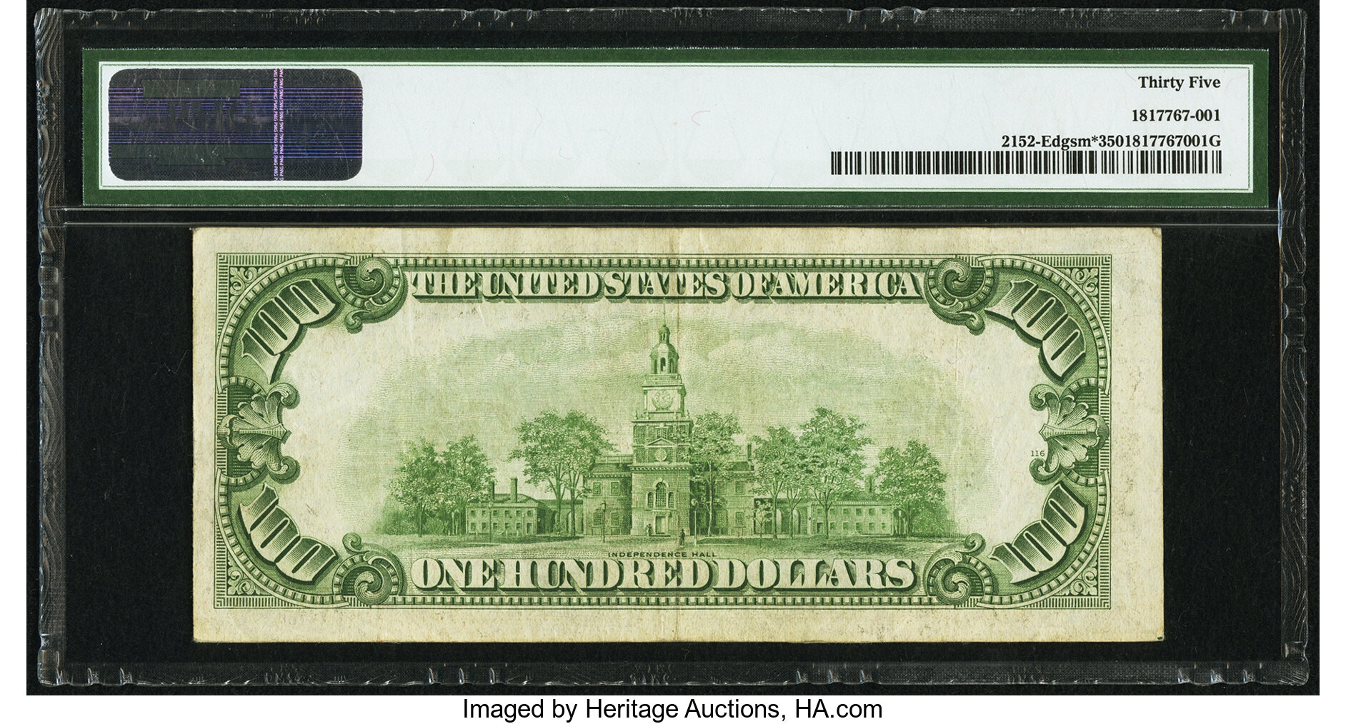 image for: Fr. 2152-E* $100 1934 Mule Federal Reserve Note. PMG Choice Very Fine 35....