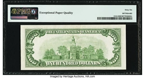 image for: Fr. 2154-I $100 1934B Federal Reserve Note. PMG Gem Uncirculated 66 EPQ....