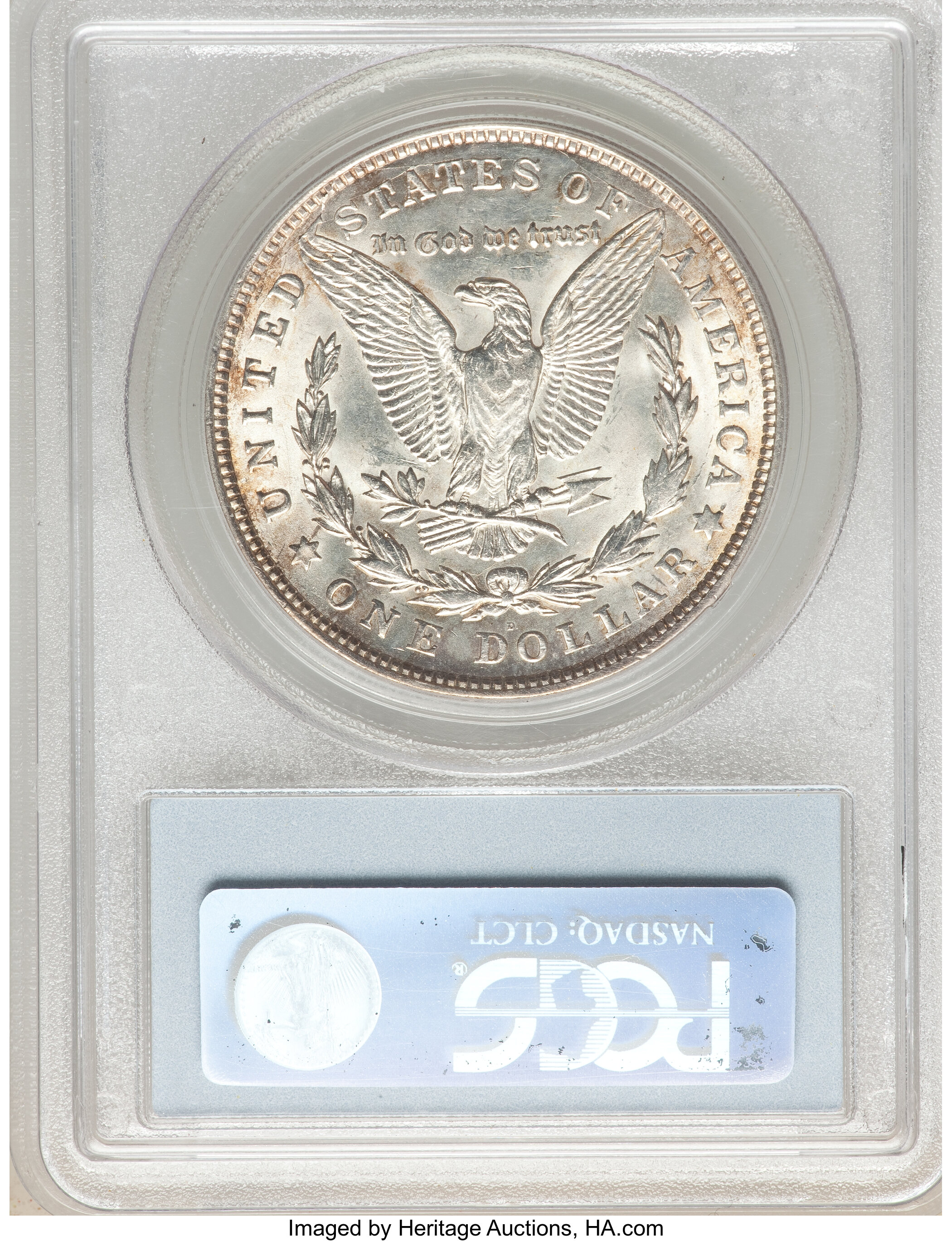 1921-D $1  Wing Dot, VAM-3A MS60 CAC thumbnail 2