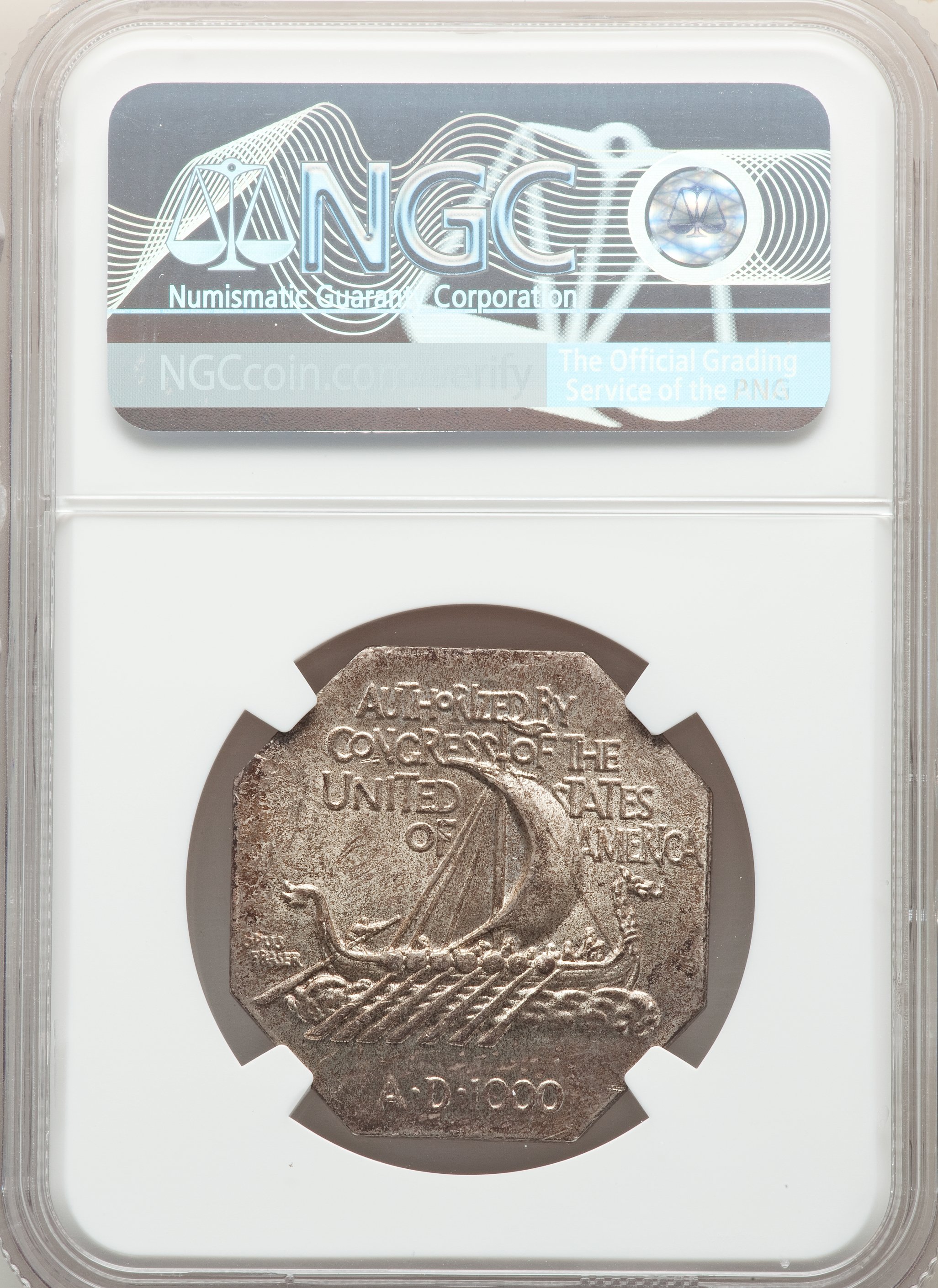 1925 Medal Norse American, Thick MS67 thumbnail 2