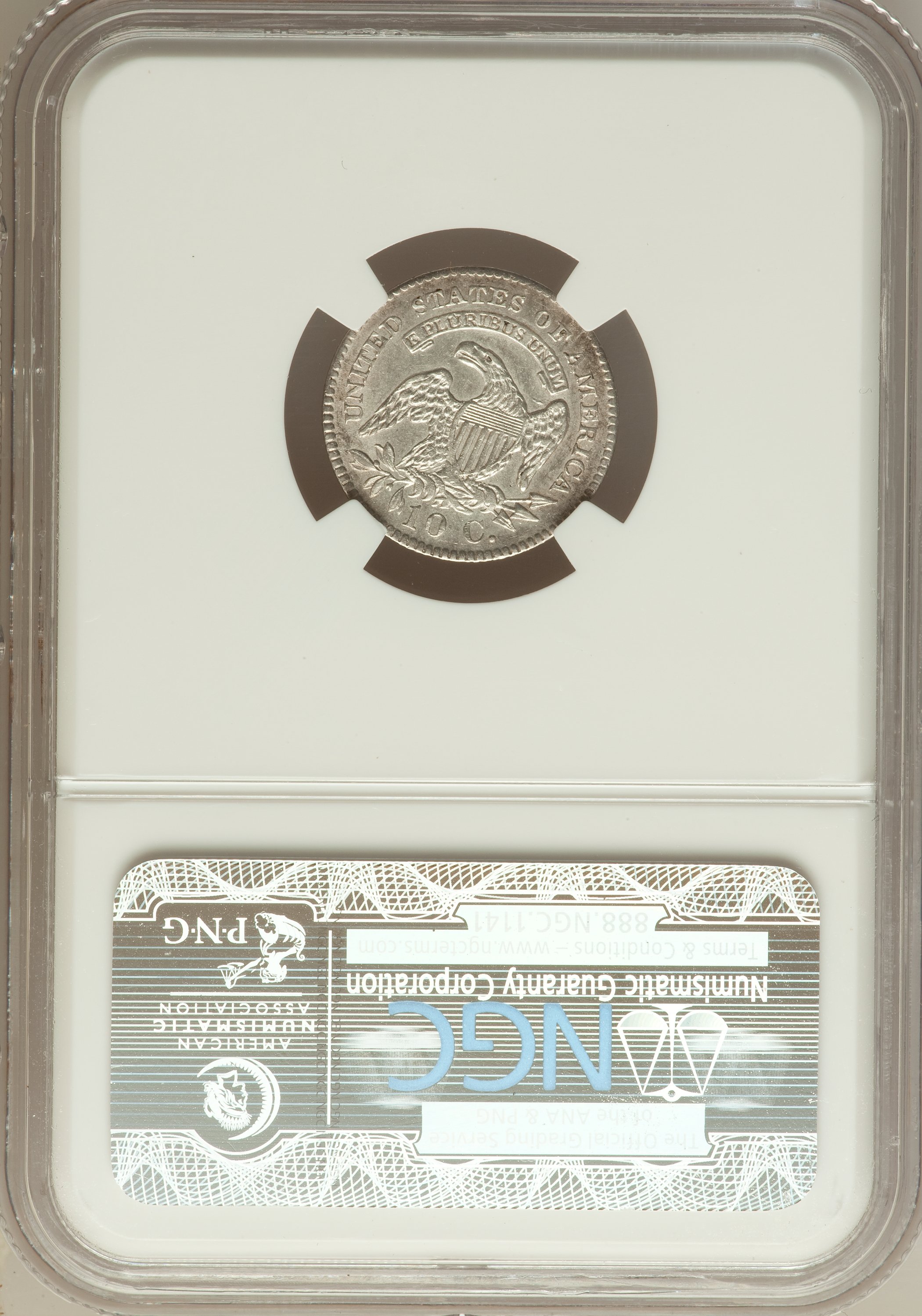 1827 10c Pointed Top 1 MS67 thumbnail 12