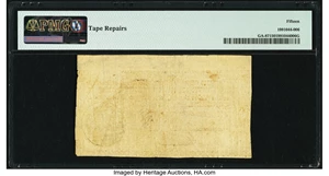 image for: Georgia 1777 No Resolution Date $5 Fr. GA-87 PMG Choice Fine 15....