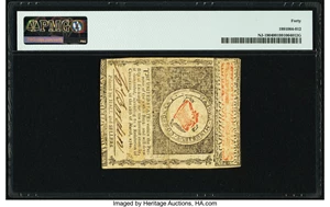 image for: New Jersey June 9, 1780 $8 Fr. NJ-190 PMG Extremely Fine 40....
