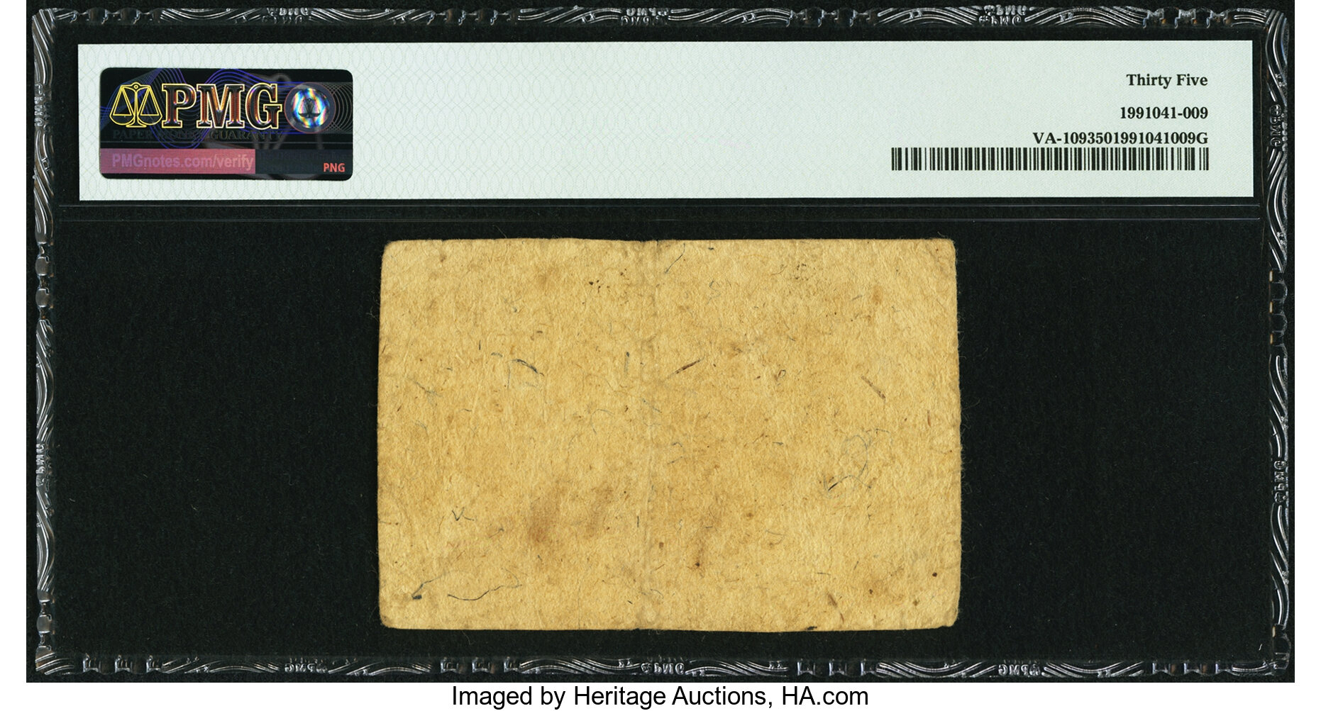 image for: Virginia October 7, 1776 $8 Fr. VA-109 PMG Choice Very Fine 35....