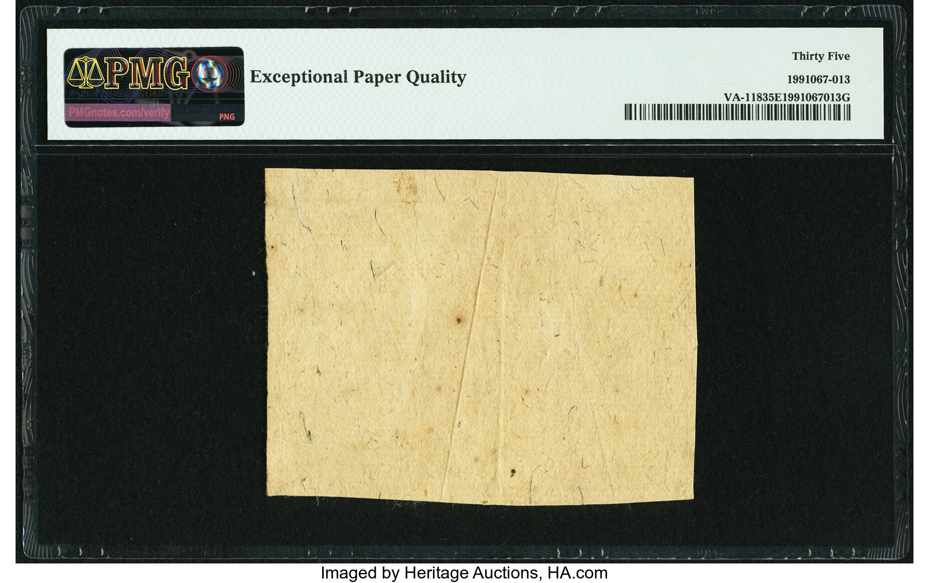 image for: Virginia May 5, 1777 $6 Fr. VA-118 PMG Choice Very Fine 35 EPQ....