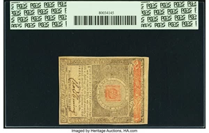 image for: Virginia May 1, 1780 $8 Fr. VA-177 PCGS Choice New 63PPQ....