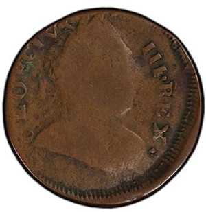 image for: 1785 IMMCOL GEORGE III. COPPER PATTERN. PCGS VG10